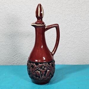 Bombay Pottery Oil and Vinegar Dressing Cruet Decanter